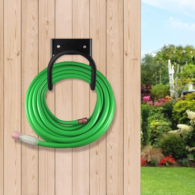 Hose Hanger, Heavy Duty Metal Hose Holder Wall Mount, Hook - Image 2