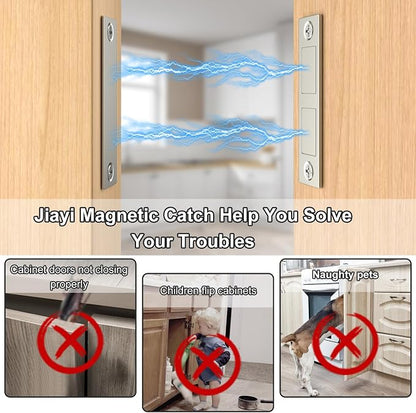 Magnetic Door Catch, Drawer Magnets to Stay Closed, Jiayi 30 LB 2 Pack Cabinet - Image 6
