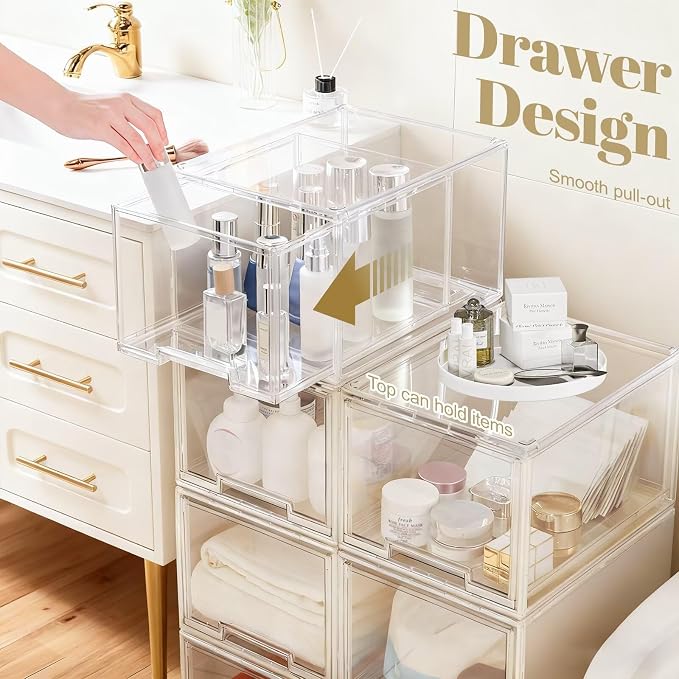 AZ.MIFENO Large Stackable Storage Drawers, Kitchen Undersink, Toy Organization - Image 2