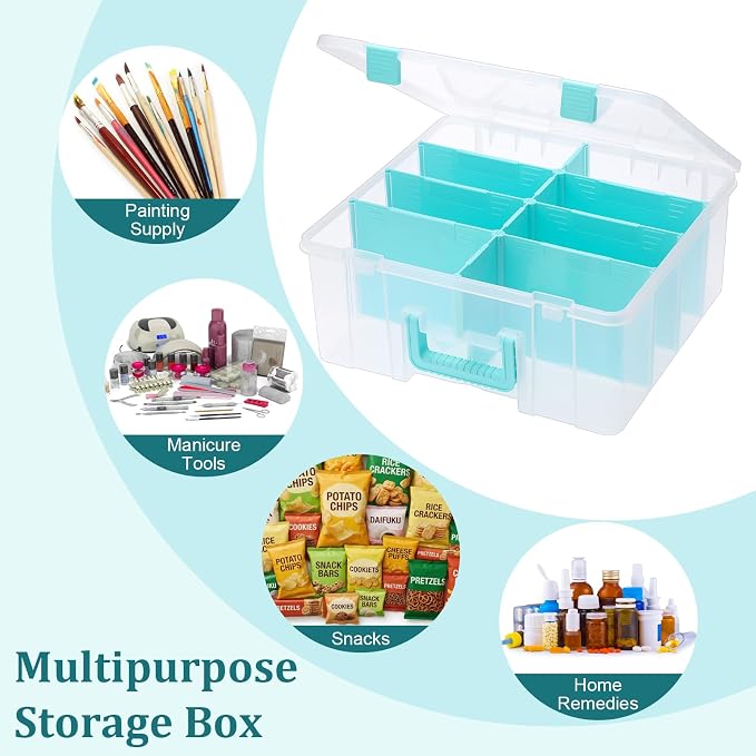 BTSKY Clear Plastic Dividing Storage Box - Image 7