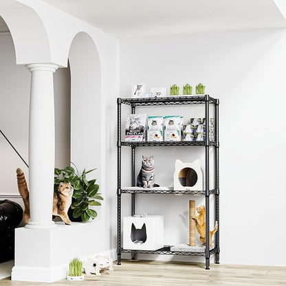 1000 lbs 4 Tier Shelf Metal Storage Shelves Shelving Wire Rack Heavy Duty - Image 2