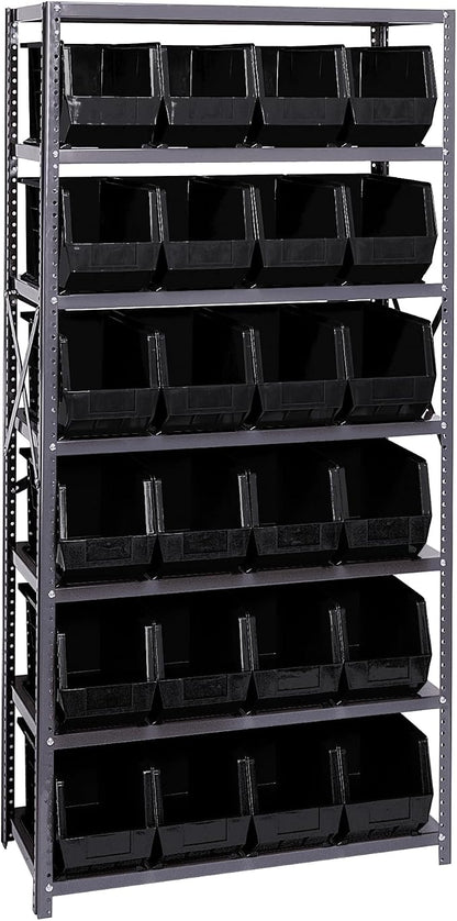 Quantum Storage Systems QSBU-265BK Giant Open Hopper Steel Shelving System by QuantumStorageSystems