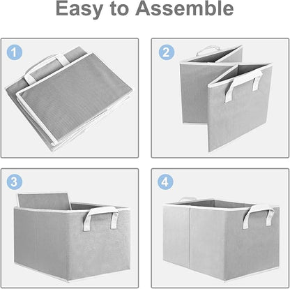 Closet Storage Bins, Fabric Closet Organizers and Storage Basket - Image 3