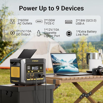 VTOMAN FlashSpeed 600 Portable Power Station 600W - 499Wh Solar Generator - Image 4