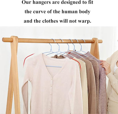 Sky Blue Wire Clothes Hangers - Image 7