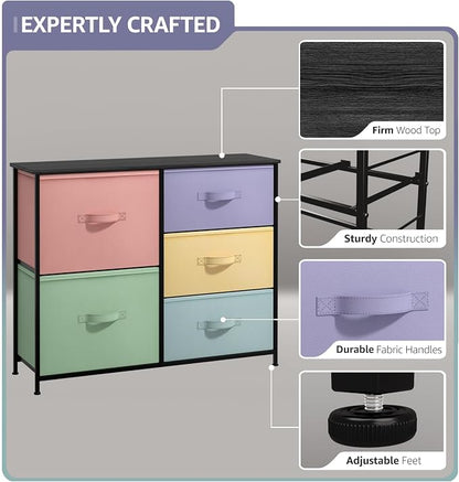 Sorbus Kids Dresser with 5 Drawers - Image 4