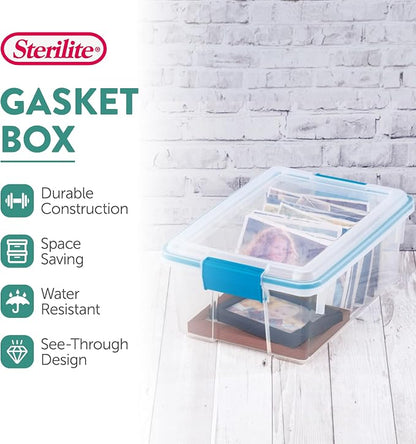 Sterilite 24-Pack Gasket Box, Weather-Resistant Storage Bins - Image 2