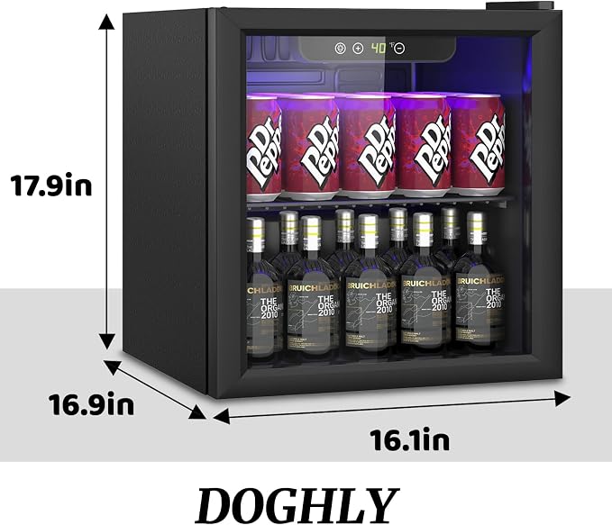 1.3 Cu.ft Beverage Refrigerator Cooler, 60 Cans Mini Fridge - Image 3