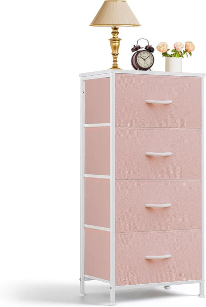 4 Drawers Dresser for Bedroom Fabric Storage Tower by SageNest