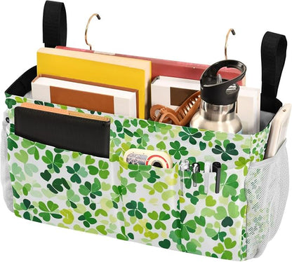Bright Green Clover St. Patrick Bedside Caddy - Image 3