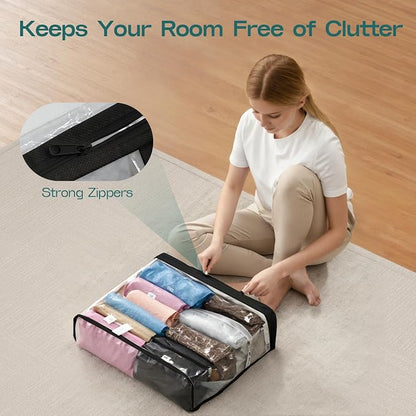 5PACK Clear Zippered Storage Bags - Image 6