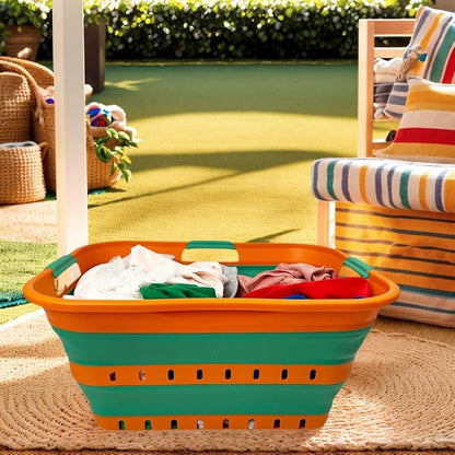 SAMMART 42L Collapsible Plastic Laundry Basket - Image 2
