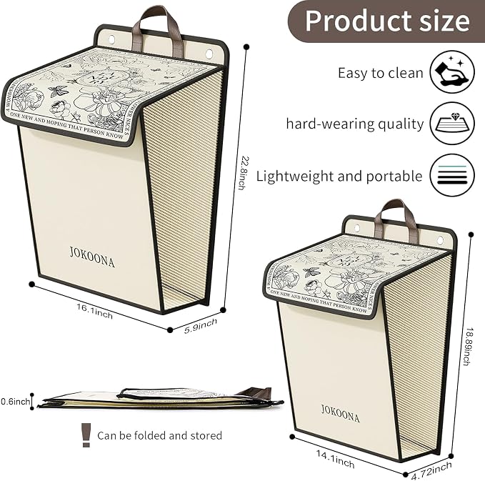 Flower Wall Hanging Laundry Basket, Collapsible Laundry Hamper - Image 2