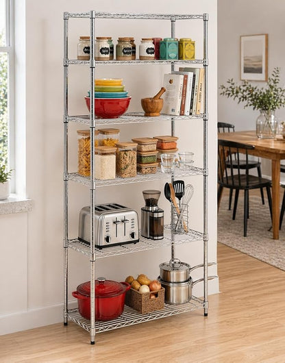 Honey-Can-Do 5-Tier Heavy Duty Adjustable Shelving Unit, 350-lb Per Shelf Metal - Image 2