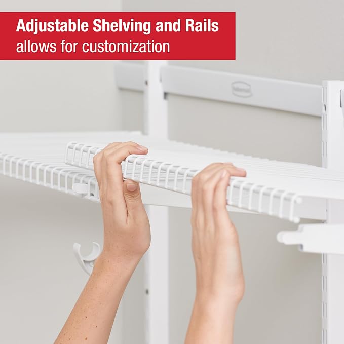 Rubbermaid Configurations Custom Closet Kit 2-4 Ft. Adjustable Metal Wire - Image 3