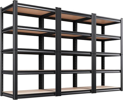3 Pack Garage Shelving Heavy Duty Storage Shelves, Metal Adjustable Shelving by AOAORGG