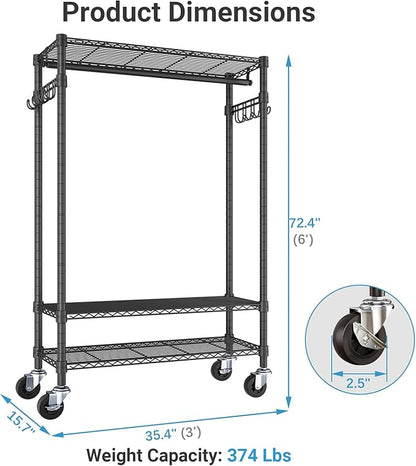 VIPEK R3 Heavy Duty Garment Rack - Image 5