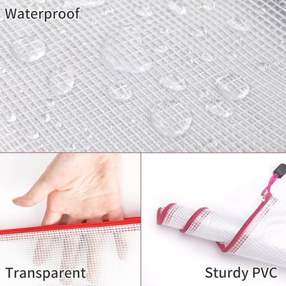 EOOUT 42pcs Mesh Zipper Pouch, 8 Sizes Waterproof Zipper Bags, 17 Colors - Image 3