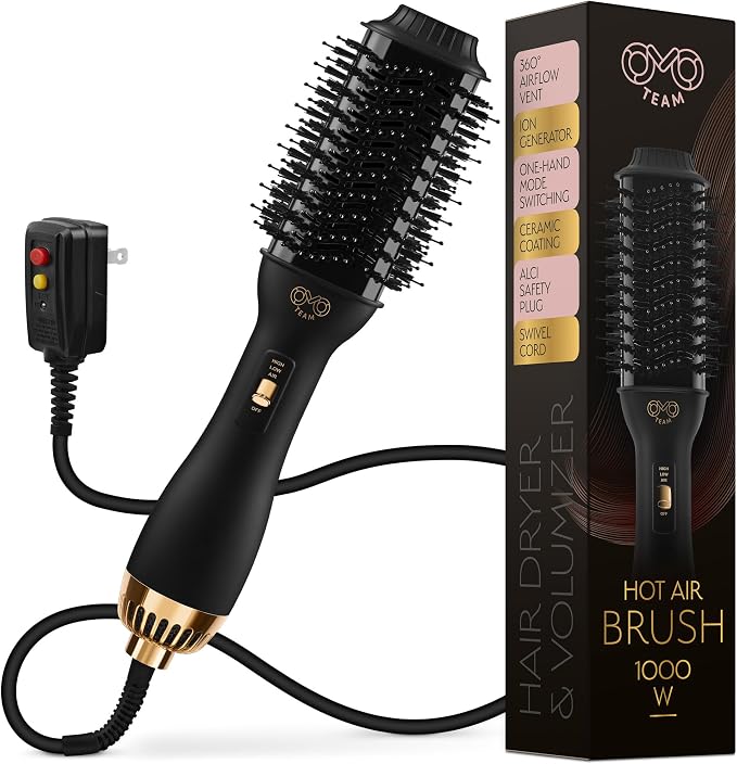 Professional Blowout Hair Dryer Brush, Hot Air Brush by OnMyOwnteam