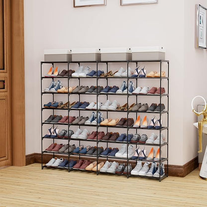 SMILHELTD Large Shoe Rack 4 Row 8 Tier - Image 5