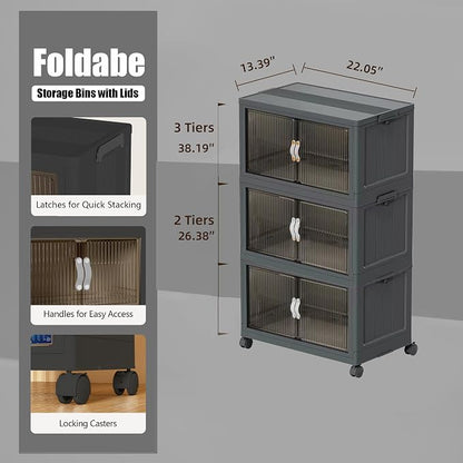 Stackable Storage Bins, Plastic Storage Bins - Image 2