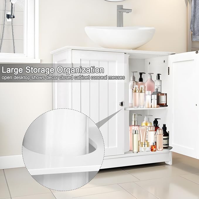 Pedestal Sink Storage Cabinet, Under Sink Cabinet - Image 4