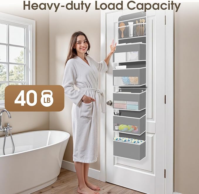 6-Tier Over The Door Organizer, Hanging Storage Organizer - Image 5