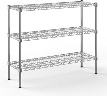 14" Deep x 42" Wide x 34" Height Wire Shelving Kit | 3-Tier | NSF Commercial by Regal+Altair