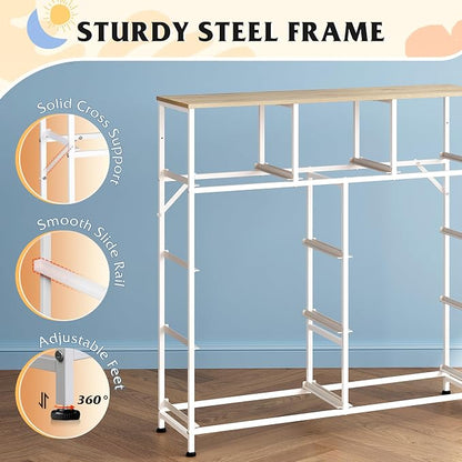 WLIVE 9 Drawer Dresser, Fabric Storage Tower - Image 7