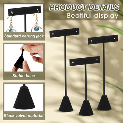 Marsui 18 Pcs Earring Display Set Earring T Bar Display Earring Holders - Image 3