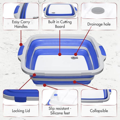 KITCHEN PERFECTION Collapsible XL Smoker & BBQ Prep Tub - Image 6