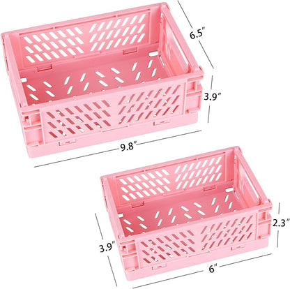 Tixill 2-Pack Mini Foldable Plastic Baskets - Image 2