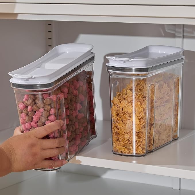 FreshKeeper Cereal Containers Storage Set, Airtight Food Storage Container - Image 2