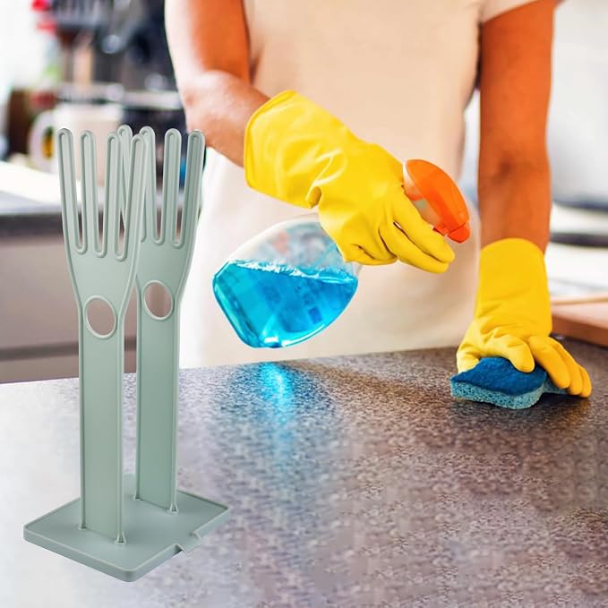 Kitchen Gloves Holder Plastic Mitten Drying Stand Reusable Dishwashing Glove - Image 5
