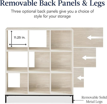 Best Choice Products 9-Cube Bookshelf, 3-Tier Wood Storage Bookcase W/Legs - Image 7