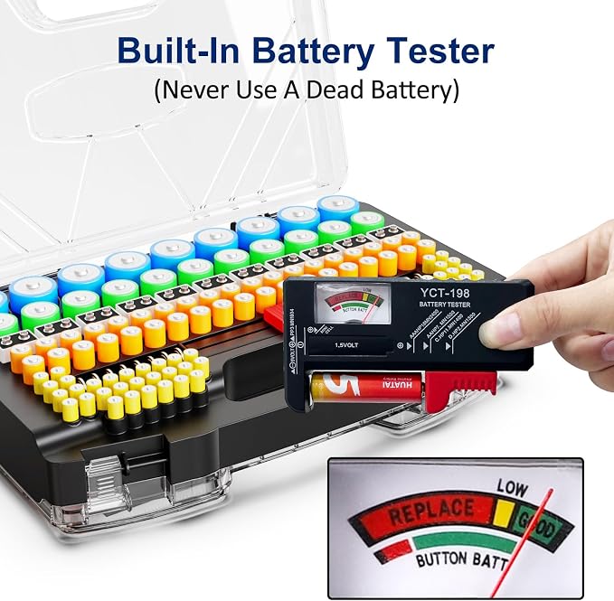Battery Organizer Storage Holder Box Case - Image 6