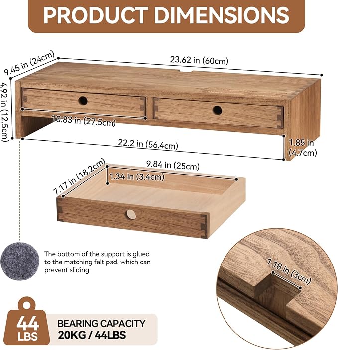KIRIGEN Wood Monitor Stand - Image 6