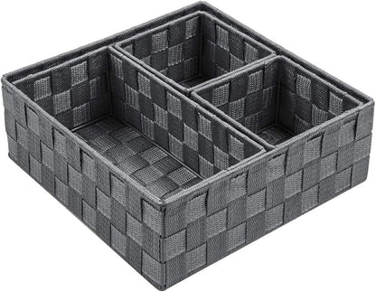 Posprica Woven Storage Baskets for Organizing, Small Baskets Cube Bin Container by Posprica