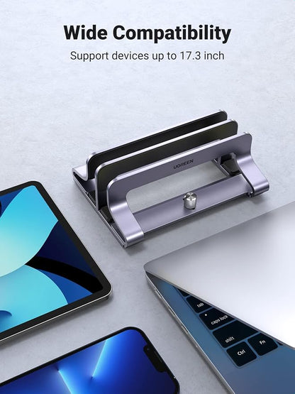 UGREEN 2-Slot Vertical Laptop Stand Holder Desk Compatible - Image 9