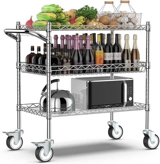 Leteuke 3 Tier Rolling Carts by Leteuke