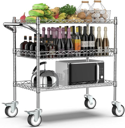 Leteuke 3 Tier Rolling Carts by Leteuke