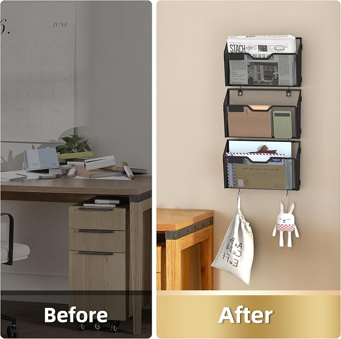 Docnest 6 Pack Mesh Wall File Holders - Image 3