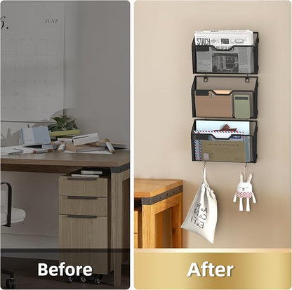Docnest 6 Pack Mesh Wall File Holders - Image 3