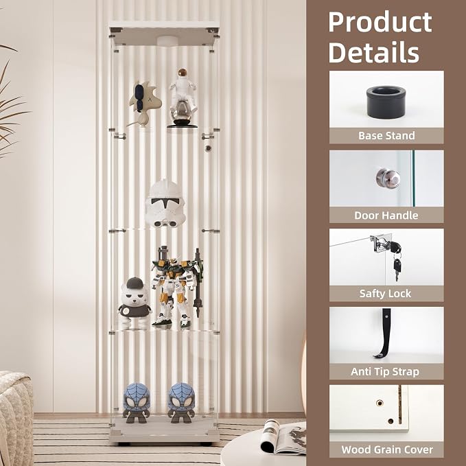 Beauty4U Glass Display Cabinet - Image 3