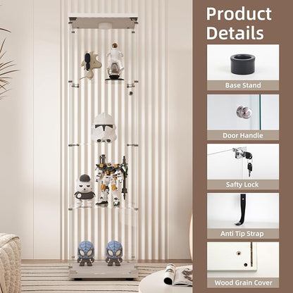 Beauty4U Glass Display Cabinet - Image 3
