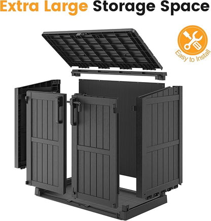 LHBcraft Outdoor Storage Cabinet 37 Cu Ft - Image 6