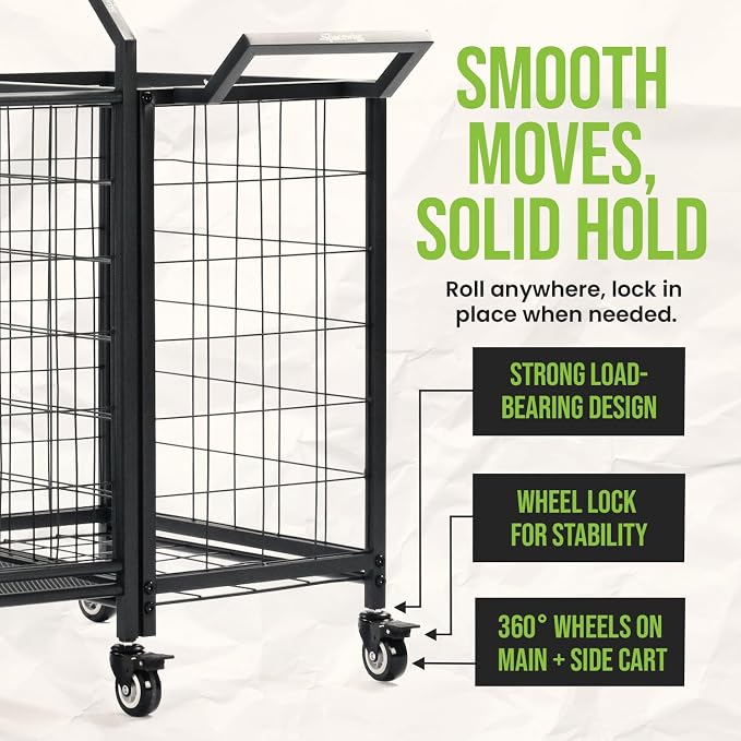 SpaceWise Sports Equipment Organizer – Garage Ball Storage Rack - Image 9