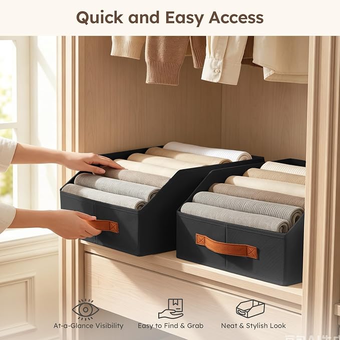 Homsorout Fabric Storage Bins for Organizing - Image 4