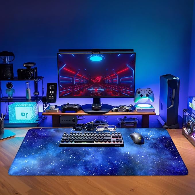 Starry Sky Gaming Mouse Pad 35.4"x15.7"Desk Mat Anti-Slip Rubber Base & Durable - Image 9
