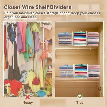 Amylove 12 Pcs Wire Shelf Divider - Image 5